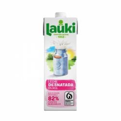 Leche desnatada Lauki brik 1 l.