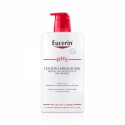 Loción Enriquecida hidratante corporal pH5 para piel sensible y seca Eucerin 1000 ml.