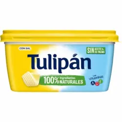 Margarina con sal Tulipán sin gluten y sin lactosa 400 g.
