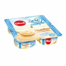 Natillas de vainilla sin azúcar añadido Dhul pack de 4 unidades 125 g