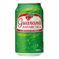 Refresco Antarctica con gas sabor guaraná lata 33 cl.