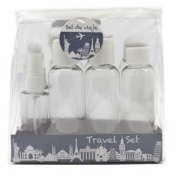 Set de viaje Botellas rellenables de 3x100 ml + 50 ml. 1 ud.