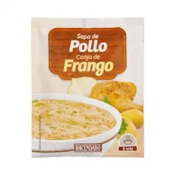 Sopa de pollo Hacendado con fideos finos