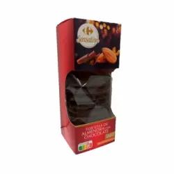Tortitas de almendra con chocolate Sensation Carrefour 315 g.
