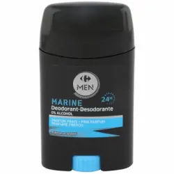 Desodorante stick marine Carrefour Men 50 ml.