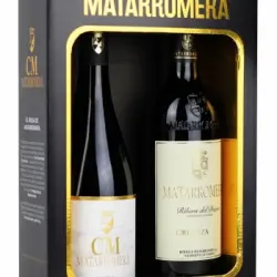 Estuche de 2 botella de vino tinto crianza Matarromera D.O. Ribera del Duero 75 cl. + D.O. Ca. Rioja 75 cl.