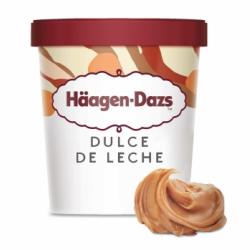 Helado de dulce de leche Häagen Dazs sin gluten 460 ml.