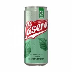 La Casera hierbabuena 0% azucares y calorías lata 33 cl.