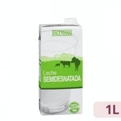 Leche semidesnatada Hacendado Brick 1 L