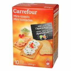 Mini tostadas Carrefour 200 g.