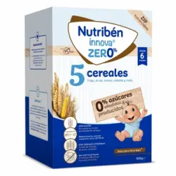 Papilla infantil desde 6 meses 5 cereales Nutribén Innova zero% 500 g.