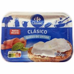 Queso de untar clásico Classic ́ Carrefour 300 g.