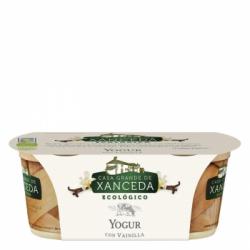 Yogur con vainilla ecológico Casa Grande de Xanceda pack de 2 unidades de 125 g.