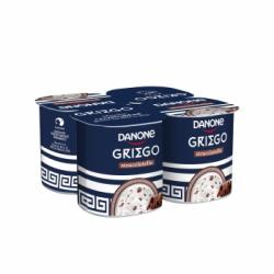 Yogur griego de stracciatella Danone sin gluten pack de 4 unidades de 110 g.