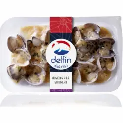 Almejas a La marinera congeladas Delfín 250 g.