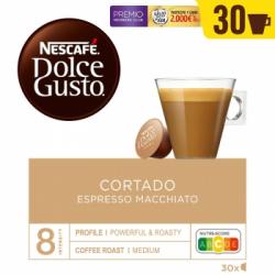 Café cortado espresso macchiato en cápsulas Nescafé Dolce Gusto 30 ud.