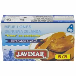 Mejillones fritos en escabeche 6/8 Javimar 47 g.