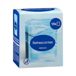 Toallitas refrescantes Deliplus monodosis Caja 1 ud