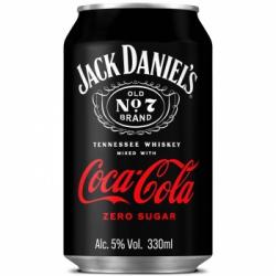 Whisky Jack Daniel’s con Coca-Cola Zero lata 33 cl.