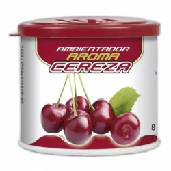 Ambientador de coche gel fragancia cereza lata 80g.