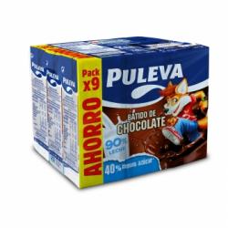 Batido de chocolate Puleva pack de 9 brik de 200 ml.