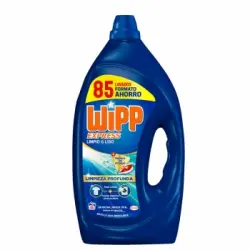 Detergente líquido limpieza profunda limpio y liso Wipp Express 85 lavados.