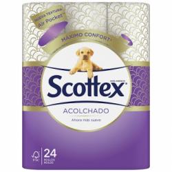 Papel higiénico Acolchado Scottex 24 rollos