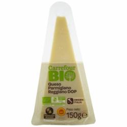 Queso parmesano reggiano ecológico Carrefour Bio cuña de 150 g