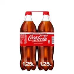 Refresco Coca-Cola 2 botellas X 1.25 L