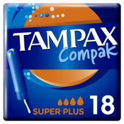 Tampones super plus Compak Tampax 18 ud.