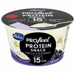 Yogur Profeel quark vainilla & arándano Valio Protein sin lactosa 175 g.