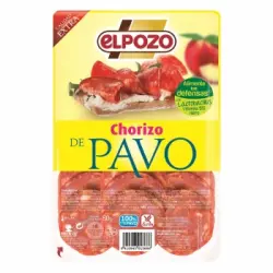 Chorizo de pavo El Pozo 80 g.