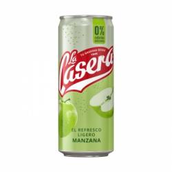 La Casera de manzana 0% calorías y azucares lata 33 cl.