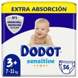 Pañales Dodot Sensitive T3 (7-11 kg.) 56 ud.