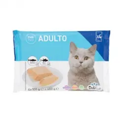 Paté gato adulto Delikuit con salmón y atún Paquete 0.4 kg