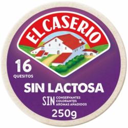 Queso fundido en porciones El Caserío sin gluten sin lactosa 250 g.