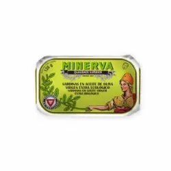 Sardinas en aceite de oliva virgen extra ecológico Minerva 85 g.
