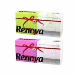 Set de Servilletas 1 capa de Celulosa RENOVA Red Label 140pz - Color y Decoradas
