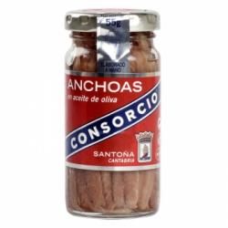 Anchoas en aceite de oliva Consorcio 53 g.