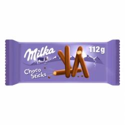 Barritas de galleta cubiertas de chocolate Milka 112 gr.