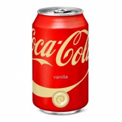 Coca Cola sabor vanilla lata 33 cl.