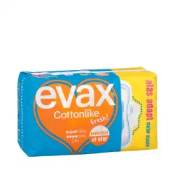 Compresa con alas super Evax cotton like fresh Paquete 1 ud