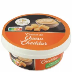 Crema de queso cheddar Extra Carrefour 125 g.