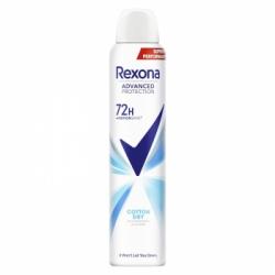 Desodorante en spray antitranspirante cotton dry 72h Advanced Protection Rexona 200 ml.