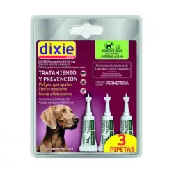 Pipetas permetrina para perro grande (15-60Kg) Dixie 3X2 ml