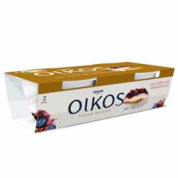 Yogur griego con tarta de arándanos Danone Oikos pack de 2 unidades de 110 g.
