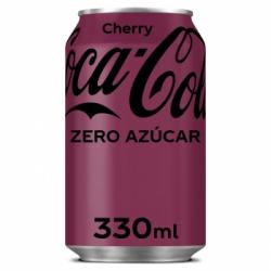 Coca Cola zero azúcar sabor cereza lata 33 cl.