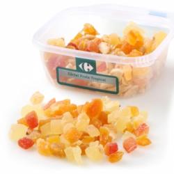 Cóctel fruta tropical deshidratada Carrefour tarrina 200 g