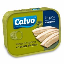 Filetes de sardina en aceite de oliva Calvo 75 g.