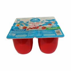 Maxi Petit de fresa Carrefour Classic' sin gluten pack de 4 unidades de 100 g.